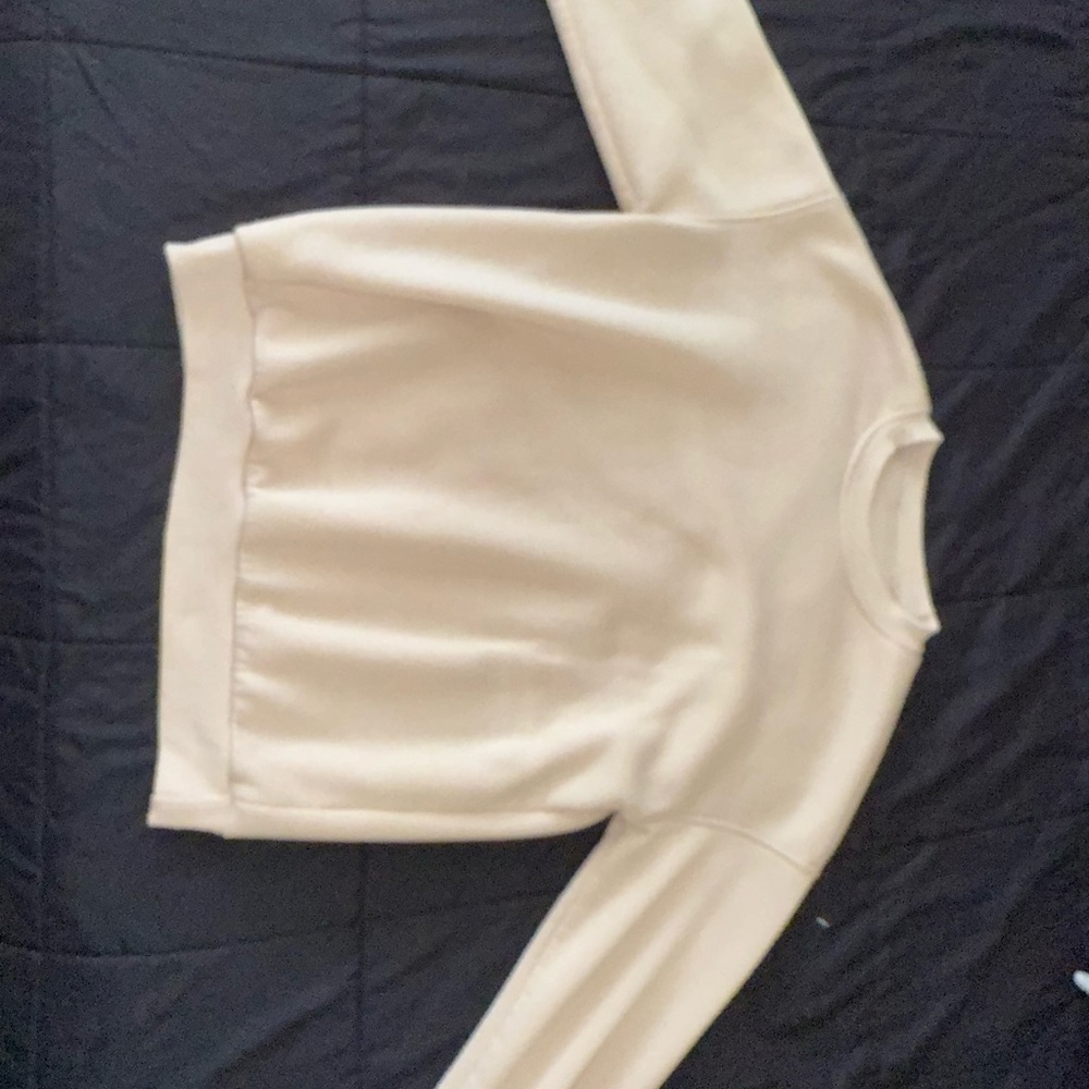 SHEIN Cream Women's Crew Neck Sweater